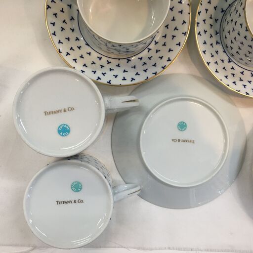 未使用品!!  ティファニー　ダンシングT　コーヒーカップ５客  マグカップ  セット  おしゃれ  レトロ　廃盤  堺市　石津