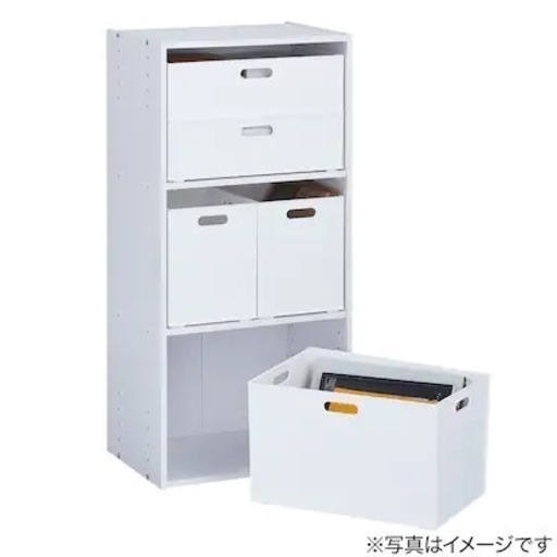 大阪府茨木市　ニトリ　カラーボックス Nカラボ スリム3段　2個セット