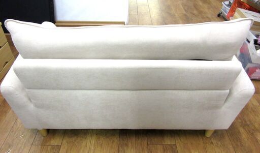 ニトリ 2人掛けソファ アイボリー 幅130×奥75×高70㎝ パックシリーズ ソファー 長椅子 イス 家具 札幌 厚別店