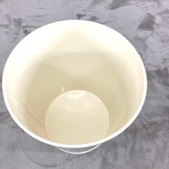 ダストボックス　缶　ホワイト　オシャレ　バケツ　スチール　小さいの画像