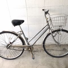【すぐ乗れる】27インチ自転車　整備済　軽い　LEDで明るい　ス...