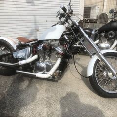 ☆ スティード400カスタム  ホワイト 新品タイヤ 車検R5....