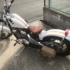 ☆ スティード400カスタム  ホワイト 新品タイヤ 車検R5.11まで NC26 ☆の画像