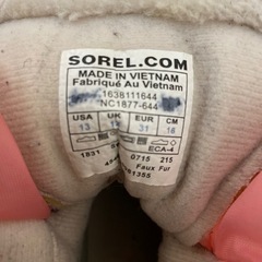 SOREL スノーブーツ 18cm キッズ　ピンクの画像