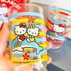 【新品】キティちゃんペアグラスの画像