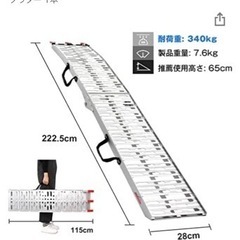 【値下げ不可】自転車、オートバイクラダー　1回使用のみ、傷汚れなし