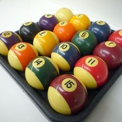 ビリヤード ボール16個セット メーカー不明 球 ポケット レトロ 札幌市手稲区の画像