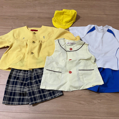 値下げ‼️東箱崎保育園　制服一式（90センチ）➕通園カバン