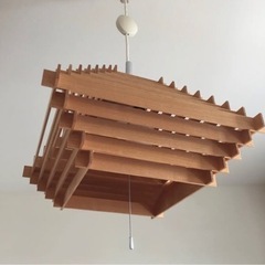 定価2万以上　ウッドフレーム照明の画像