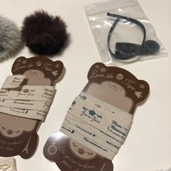 ハンドメイド　手芸用品　ファー　レース　などの画像