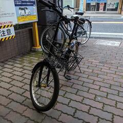 ★無料　折りたたみ自転車　ブラックの画像