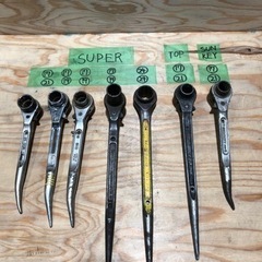 SUPER TOP SUNKEY 両口ラチェットレンチ 7点 セットの画像