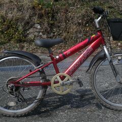 子供用 自転車 22インチ５段変速 正常動作