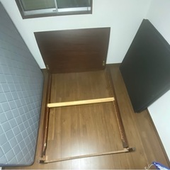 ダブルマットレス(ニトリ)＋ダブルベッドフレーム/別売り可能の画像