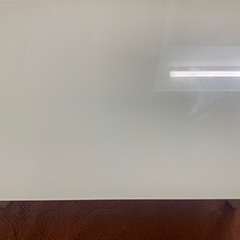ローテーブル　ホワイト　机　ガラス　の画像