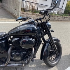 福岡発車検令和4年6月迄！乗って帰れます。ホンダ「シャドウ」ブラックペイントカスタム！全国配送可能　個人出品の画像