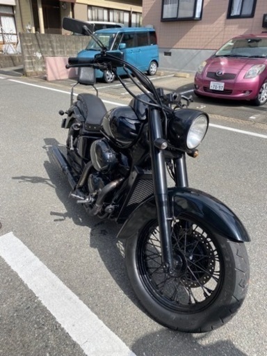 福岡発車検令和4年6月迄！乗って帰れます。ホンダ「シャドウ」ブラックペイントカスタム！全国配送可能　個人出品