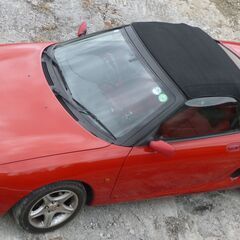 MGF1.8i VVC オープンカー赤色レザーシート1996年1...