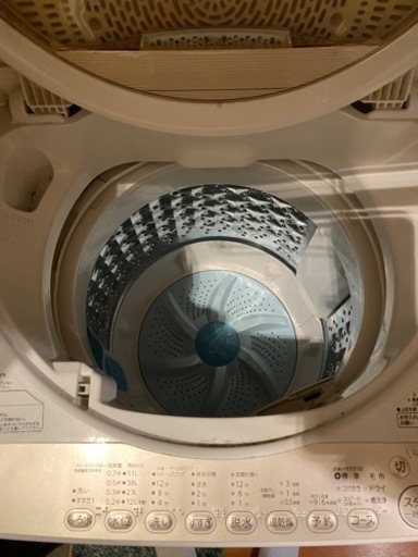 洗濯機　TOSHIBA製　2016年製造　6kg