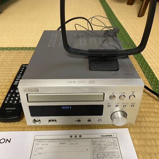 DENON　CDレシーバー　Mシリーズ　RCD-M38-SP　ミニコンポ
