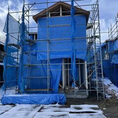 木造住宅建て方の仕事です!