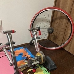 ミノウラ　ロードバイク用　ローラー台+ ローラー用後輪（105の...