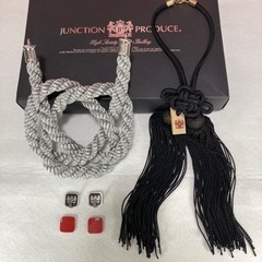 【値段交渉受付中】ジャンクションプロデュース ふさ 中 綱(黒、銀セット)の画像