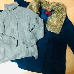 コート　ニット　セット
