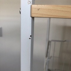 【12月末で受付終了】ランドリーラック　ランドリーバスケット　白の画像