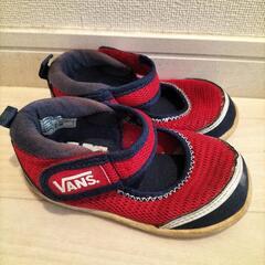 14cm VANS  マジックテープシューズの画像