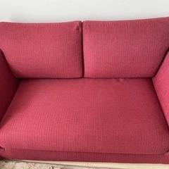ニトリ布張りソファ　NポケットA3    2人掛け