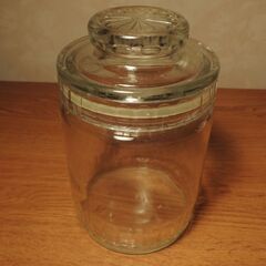 中古　ガラスキャニスター