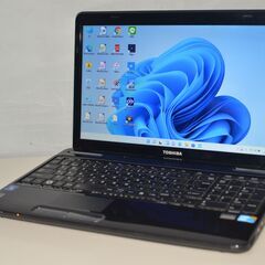 中古ノートパソコン 東芝 T350/36AB 最新Windows11+office 大容量HDD750GB Core i5-460M/4GB/HDMI/15.6インチ/無線内蔵/便利なソフト多数      
