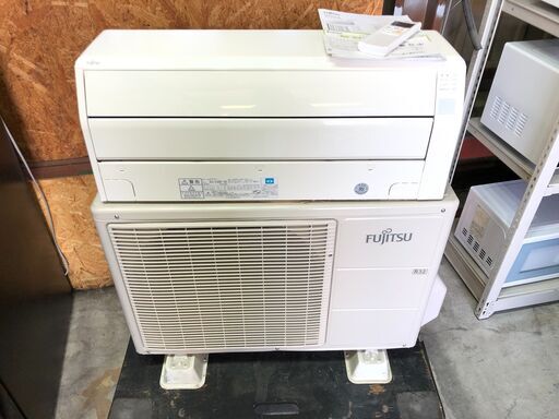 【動作保証60日間あり】FUJITSU 2017年 14畳用 ルームエアコン AS-C40F 100V電源【管理KR231】