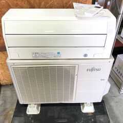 【動作保証60日間あり】FUJITSU 2017年 14畳用 ルームエアコン AS-C40F 100V電源【管理KR231】