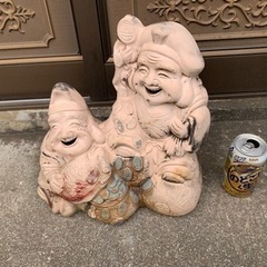 七福神、大黒様、恵比寿様、陶器