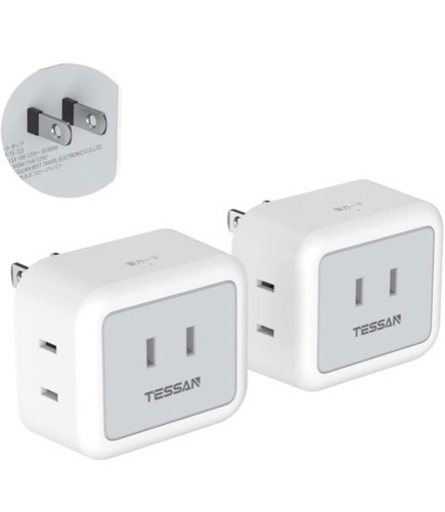 ★他サイト売却済★コンセント タップ TESSAN 3AC口 2個セット