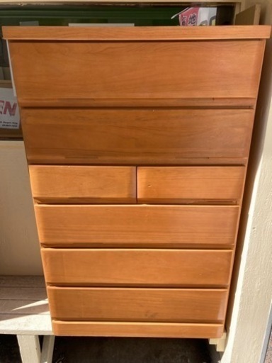 【都内送料無料】諸富家具 6段タンス