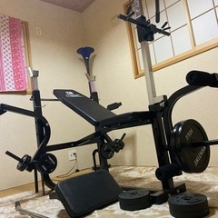 ファイティングロードのフィットネスセット　シャフト重り付き　