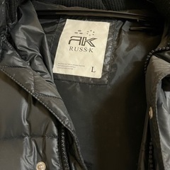 ※取引決定しました ダウンジャケット 黒 RUSS Kの画像