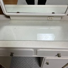 ※お約束済み ドレッサー 白 コンセント付きの画像