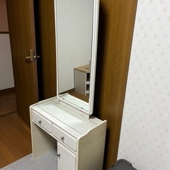 ※お約束済み ドレッサー 白 コンセント付き