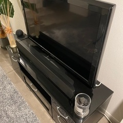 テレビ台【ブラック】鏡面仕上げの画像