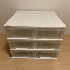 【限定最終価格2/27まで】衣装ケース３段（引出し6個）