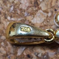 18K カメオのネックレストップの画像