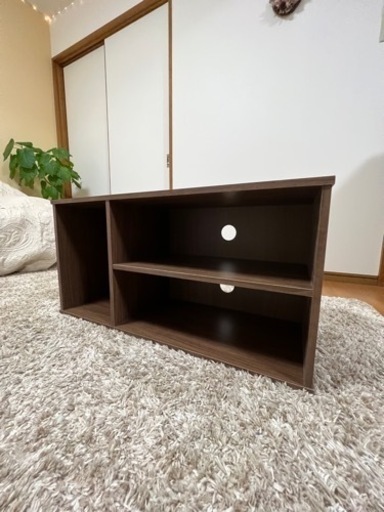 中古品、テレビ台、茶色