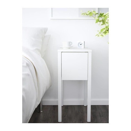 IKEA NORDLI ノールドリ ベッドサイドテーブル, ホワイト