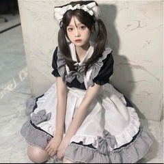 メイド服 ハロウィン仮装 ロリータ二次元服 レディース 大人の画像