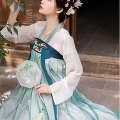 女性のための古代唐王朝のサマードレス,伝統的な漢服のコスプレ服,中国風の画像