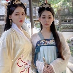 女性のための古代唐王朝のサマードレス,伝統的な漢服のコスプレ服,中国風の画像